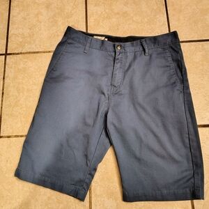 Volcom Men's Slate Gray Flat Front Shorts